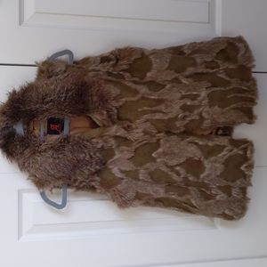Adrienne Landau faux fur women's vest